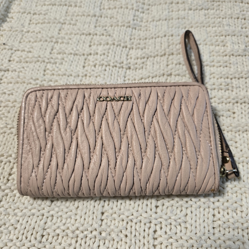 Coach Blush Wristlet Clutch